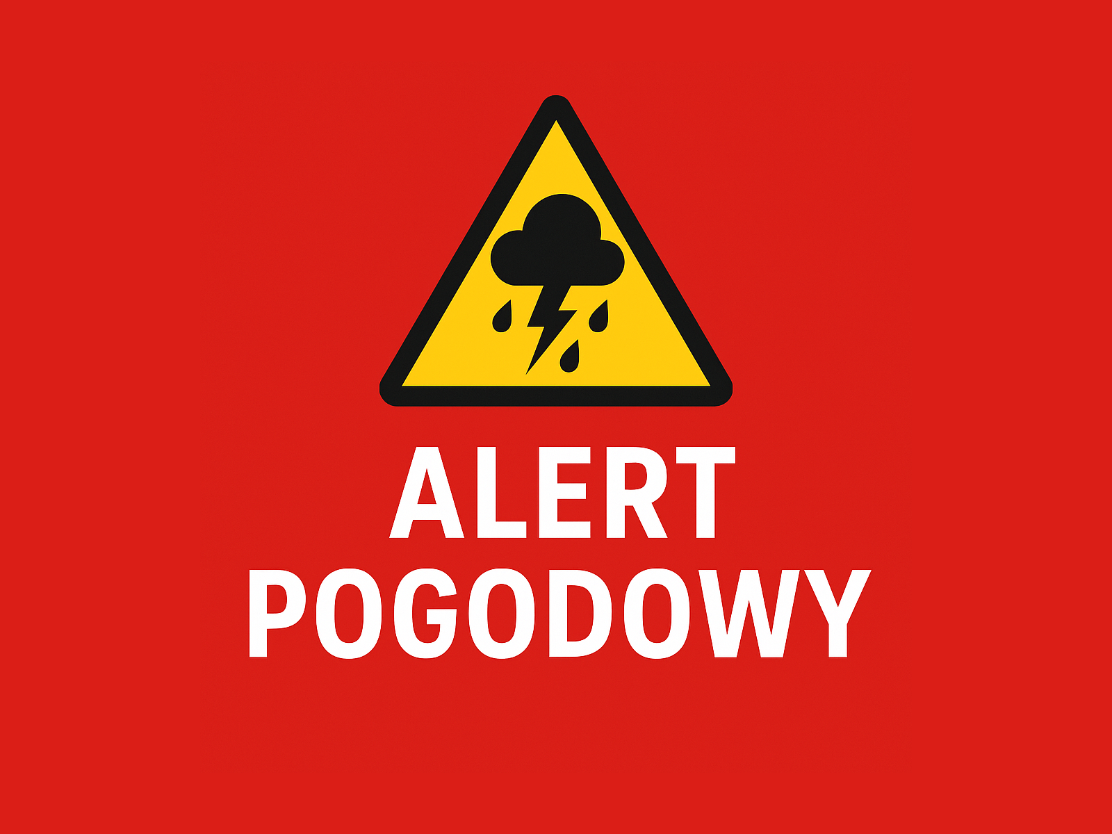 Zdjęcie: ALERT POGODOWY