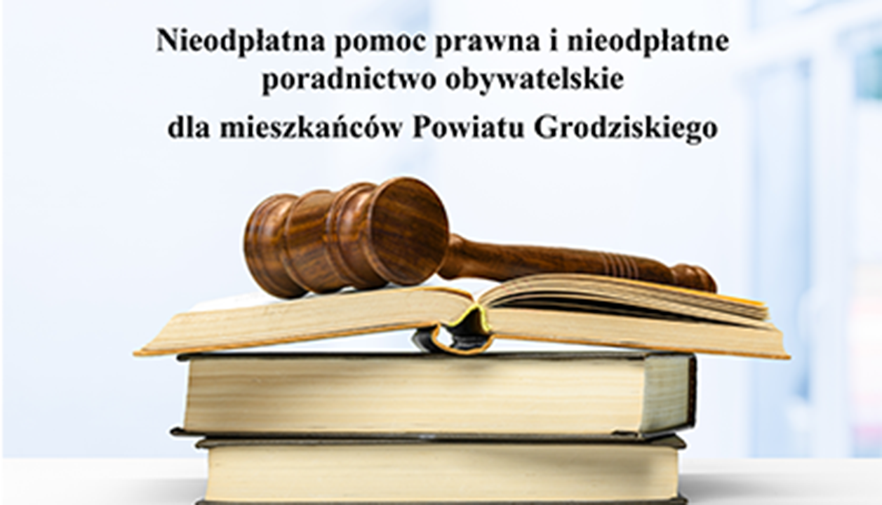 Zdjęcie: Nieodpłatna pomoc prawna i nieodpłatne poradnictwo obywatelskie  dla mieszkańców Powiatu Grodziskiego
