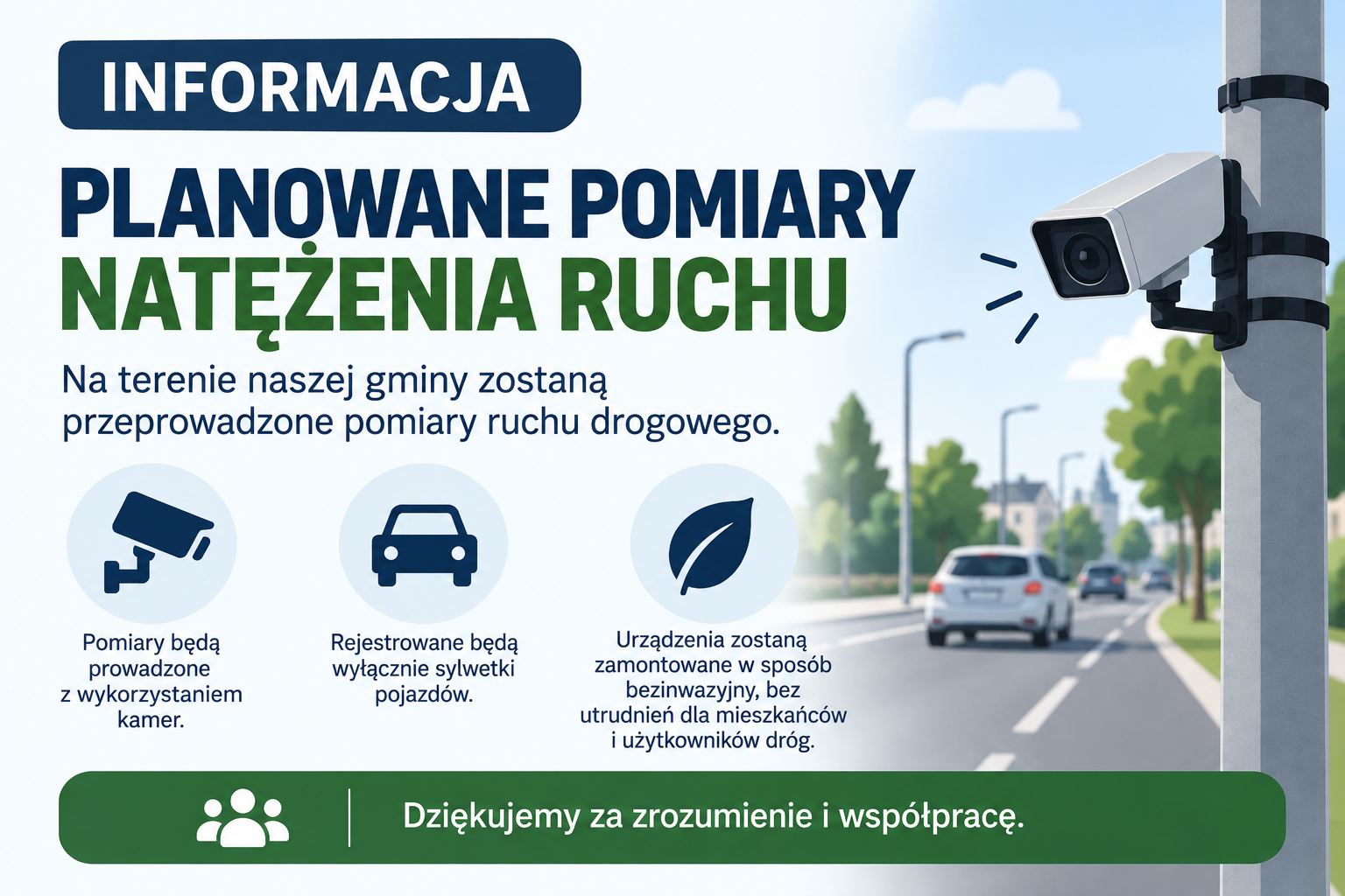 Zdjęcie: Planowane pomiary natężenia ruchu drogowego
