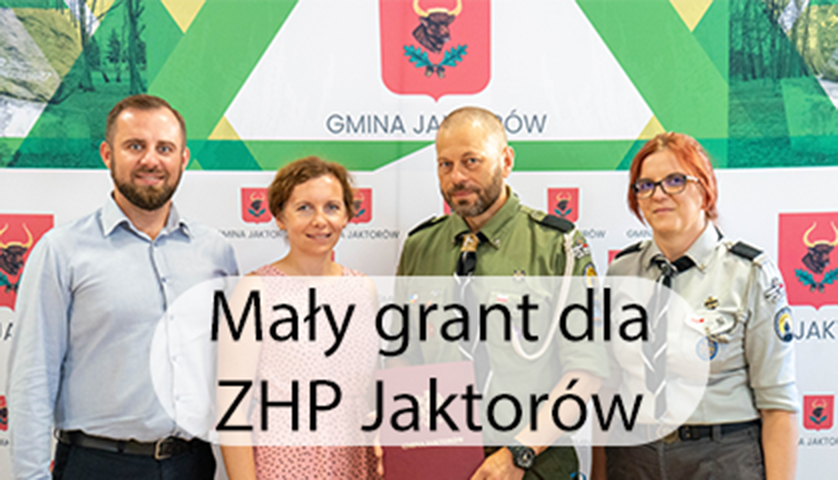 Zdjęcie: Gmina Jaktorów wspiera Hufiec ZHP Jaktorów